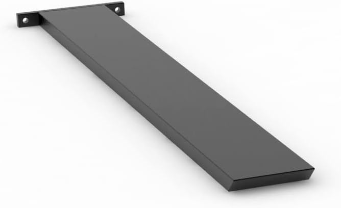 Iron Supports Hidden Island Countertop Support Bracket - Heavy Duty Brackets for Granite Countertops - Steel Kitchen Island Support Brackets (Matte Black - 20 Inch)