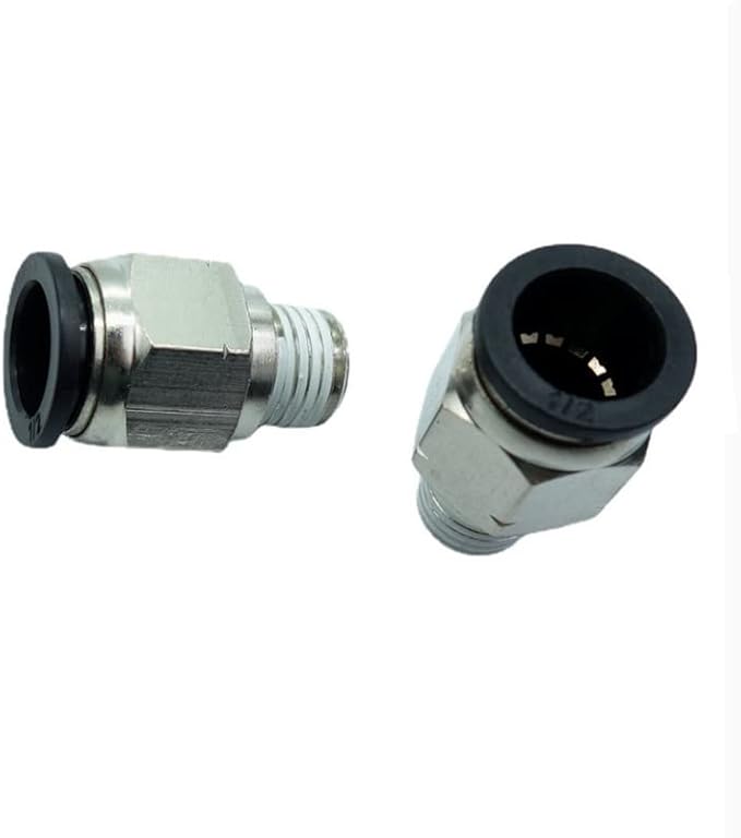 CDQBWQDJT 5 Pcs Pneumation Fitting 1/2" Tube OD Push To Connect X 1/4 NPT Pipe Male Connector