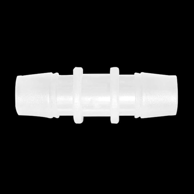 Plastic Hose Barb Fitting 1" x 1" Pipe Connectors Joint Splicer Mender Adapter Union for Aquarium Household Adapters Fuel Gas Liquid Air (Pack of 5)