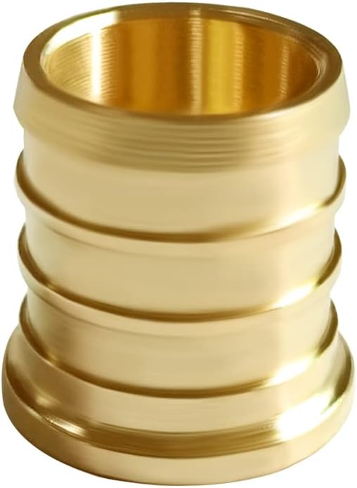 Joywayus 3/4" PEX Barb Plug End Cap Brass Crimp Fittings (Pack of 10)