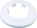 43mm Pipe Cover Decoration; Fit 1.69" Outer Diameter Pipe/Hole; White PP Plastic Escutcheon Collar; Snap-on Water Escutcheon Plate for Bathroom Kitchen Wall Tube Decor 1 Piece