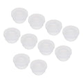 MECCANIXITY 20Pcs Snap Rubber Grommet Plug Mount Dia 7.5mm ID 5mm Narrow Groove Width 2mm Seal Anti-Scratch for Electrical Box Cable Pipes Transparent