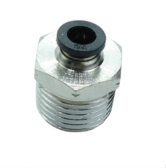 CDQBWQDJT 5 Pcs Pneumation Fitting 1/4" Tube OD Push To Connect X 1/2 NPT Pipe Male Connector