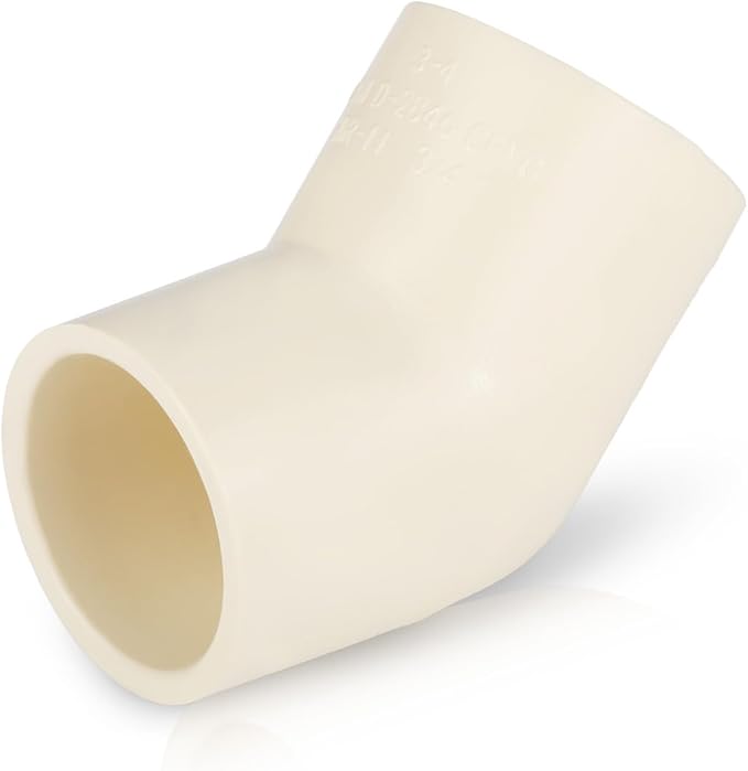 200-PACK EFIELD CPVC Elbow,3/4" Slip x Slip 45-Degree Elbow Fitting,(CPVC008-20-200PCS)