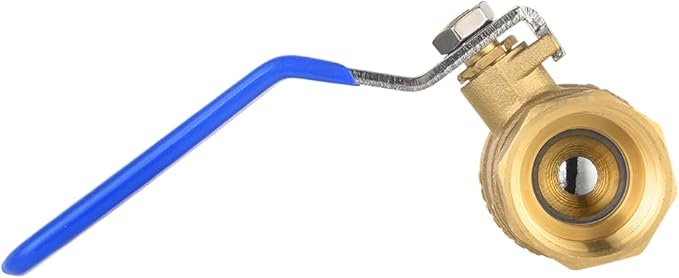 EFIELD 3/4-inch 600 WOG FNPT Heavy Duty Full Port Brass Ball Valve FIP Threaded, Blue Level. LF Brass,(VALVE270-1PCS)