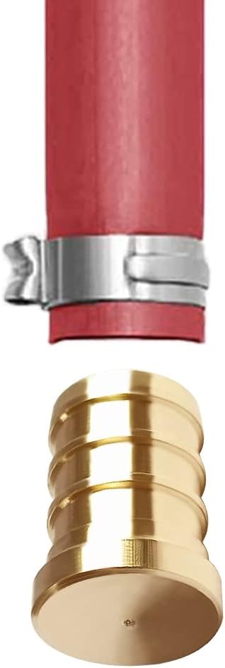 20PCS LF Brass 3/4 Inch PEX Barb Plug End Cap Pipe Crimp Fitting