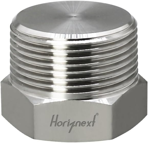 npt 1-1/4 stainless steel Male Thread hex Head water Pipe Plug, adapt to cap brass fitting manifold (1 pc)
