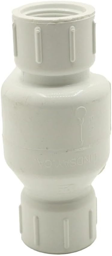 Replacement 1-1/2 Inch Threaded PVC Swing Check Valve for Thrifco Plumbing 6415314