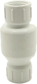 Replacement 1-1/2 Inch Threaded PVC Swing Check Valve for Thrifco Plumbing 6415314