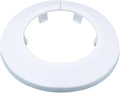 50mm Pipe Cover Decoration; Fit 1.97" Outer Diameter Pipe/Hole; White PP Plastic Escutcheon Collar; Snap-on Water Escutcheon Plate for Bathroom Kitchen Wall Tube Decor 1 Piece