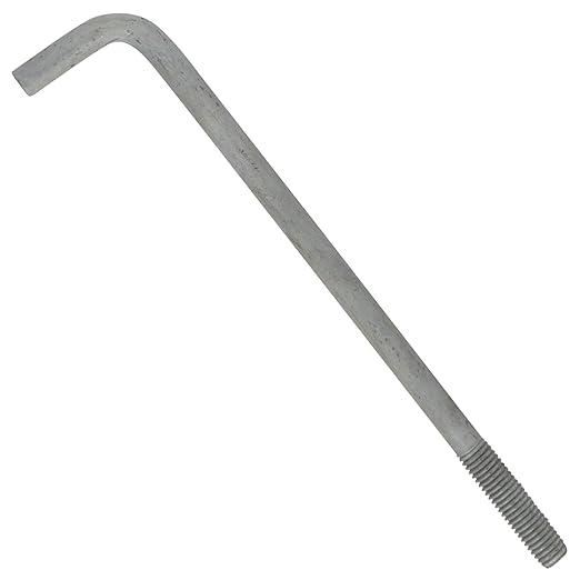 1/2"-13 x 10" L-Bolt Concrete Anchor Bolt - Hot Dip Galvanized by Conquest Fasteners