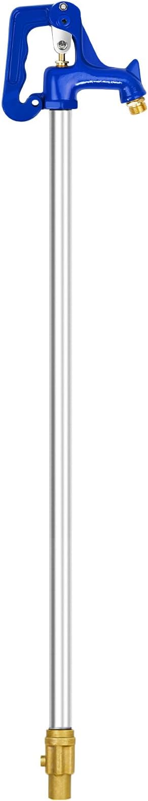 4.25FT Frost Proof Yard Hydrant,Freezeless Frost Free Outdoor Water Hydrant,3/4"Pipe Connection,Total Length 4.25ft,24’’Bury Depth,for Yard, Garden, Pasture Irrigation,Reliable Water Supply