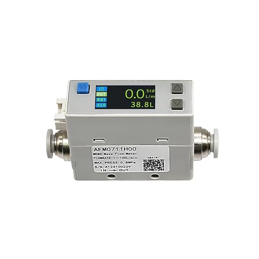 AFM07 Aerothermal Mass Flow Meter Compressed air Nitrogen Oxygen 2-200L/min High Accuracy High Stability and Convenient Operation
