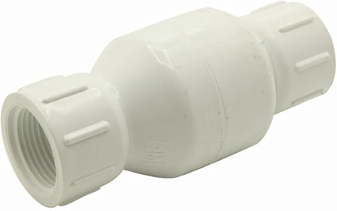 Replacement 1-1/2 Inch Threaded PVC Swing Check Valve for Thrifco Plumbing 6415314