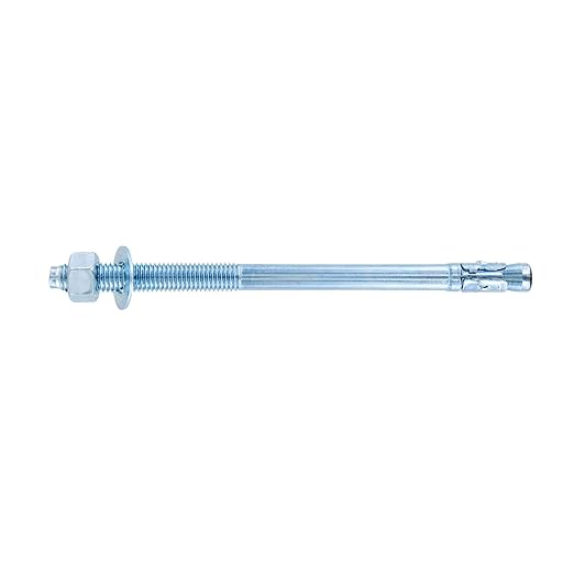 Conquest 5/8" x 10" Zinc Plated Wedge Anchors (Box of 10) - High Performance Concrete Anchors - Rust Resistant Zinc Plating for Dry Interior Environments - Heavy Duty Fastener for Concrete