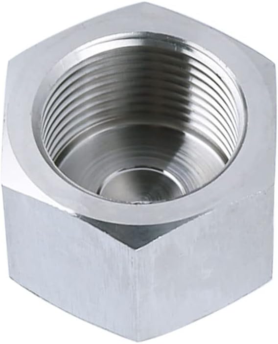 Stainless Steel 304 Forged Pipe Fitting, Hex End Cap, M24*1.5 Metric Thread Female, Class 3000 (Pack of 1)