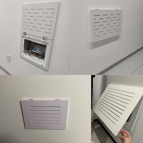 Farmhouse Decorative Electrical Panel Cover - Ventilated Plastic Circuit Breaker Lid for Meter Box (9.8x7.9 inches) - Durable, Stylish & Protective Fuse Box Solution