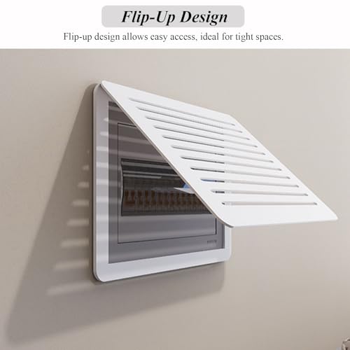 Farmhouse Style Ventilated Electrical Panel Cover - Decorative Circuit Breaker Lid for Meter Box (25x20cm / 9.8x7.9 inches) - Chic & Durable Home Upgrade