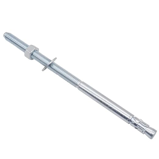 1/2" x 10" Wedge Anchor, for Cement and Concrete only, zinc-Plated Carbon Steel Screws and lag Bolts （25 pcs