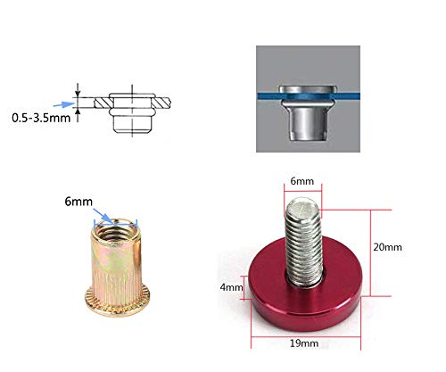 20-Piece Engine Dress up Kit: Aluminum Washers, Bolts & Rivet Nuts (Silver)