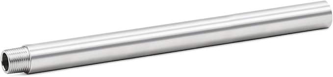 ChillWaves 304 Stainless Steel Pipe Fitting, Nipple Cast Pipe 1/4" NPT Male x 1/4" NPT Female Thread 12" Length(300MM)(1-PACK)