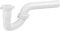 White P Trap 1-1/2 Inch for Sink Drain, Plastic Trap with TPE Seal for Bathroom, Kitchen, Laundry, 1 Pack