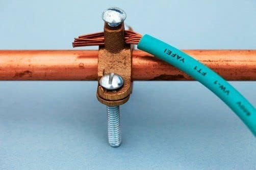 COREX 1/2" to 1" Bronze Water Pipe Ground Clamp - High Conductivity Grounding Clamp Conduit Fitting