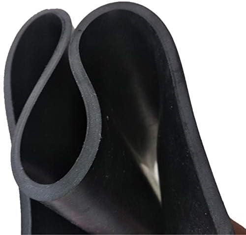 Nisorpa Neoprene Rubber Sheet Rolls, 3.3x6.6 ft 1/8'' Thick Solid Rubber Sheet Silicone Roll Insulated Roll Heatproof Oil Resistance for DIY Gasket/Material Sealing/Garage Floor Mat