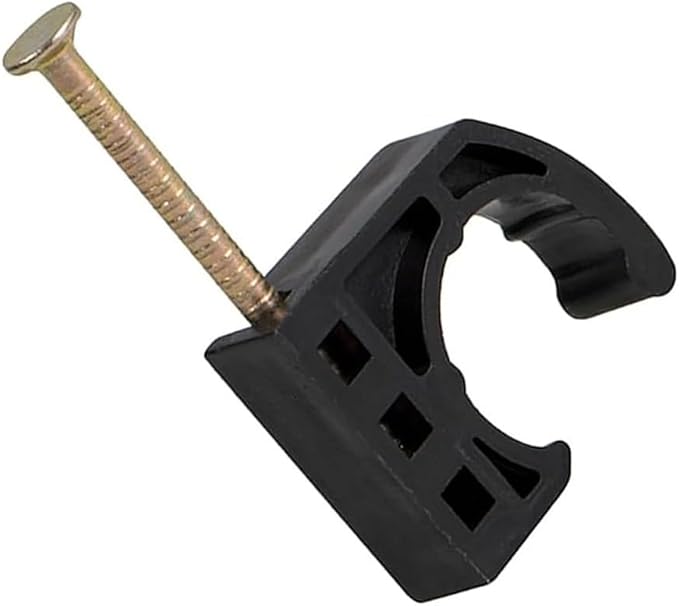 50Pcs 12 Inch J Hook Pipe Clamps With Nails For PEX, Copper, CPVC, PVC, And Metal Pipe Fixing In Building And Repair Projects