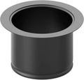 BOTEMY B9179 Extended Garbage Disposal Flange, Deep Kitchen Sink Flange, Stainless Steel for 3-1/2 Inch Standard Sink Drain Hole(Extended, Matte Black)