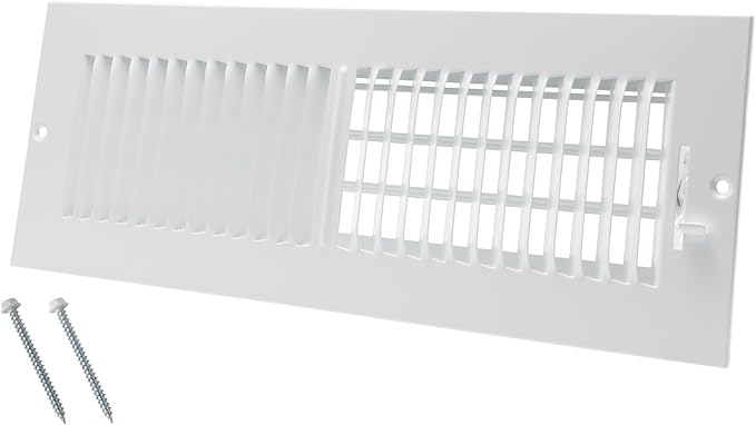 14 x 4 Inch [Duct Opening] Air Vent Covers for Wall or Ceiling - High Airflow 2 Way Steel Ventilation - Adjustable Wall/Ceiling Register, 15-3/4 Inch x 5-3/4 Inch [Overall Dimensions]