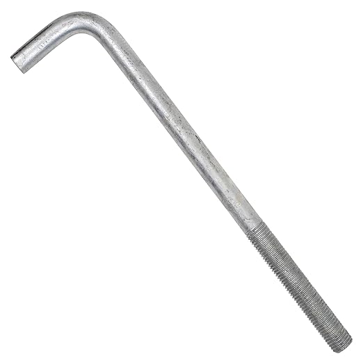 1"-8 x 18" L-Bolt Concrete Anchor Bolt - Hot Dip Galvanized by Conquest Fasteners