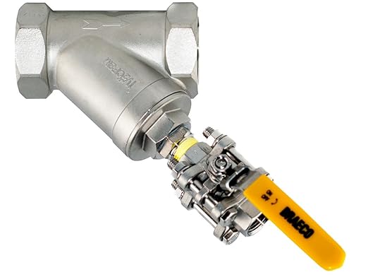 1" Y Strainer Stainless Steel 316 800 PSI WOG 20 Mesh
