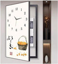 Fuse Box Cover Cabinet, Breaker Box Cover, Decorative Painting of Electricity Meter with Clock, Wall Mounted Hide Electrical Panel Cover Decorative,Q,60x120cm