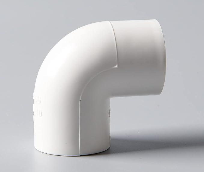 Rainbow Dream 1-1/4 Inch 90 Degree PVC Pipe Elbow - 6 Pack, White