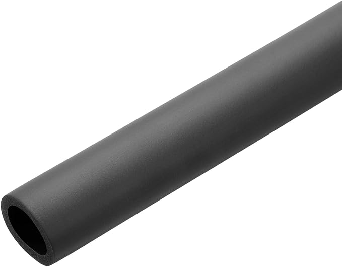 uxcell Foam Tubing for Handle Grip Support, Pipe Insulation Outside Pipe Lagging, 28mm(1 1/8") ID 37.5mm(1 1/2") OD 1m Black
