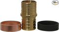XFITTING 1 Inch Pex x 1 Inch PB (polybutylene) Slicing coupling with ring, Repair Kit, 30-2-1=10XX, 10 Pieces