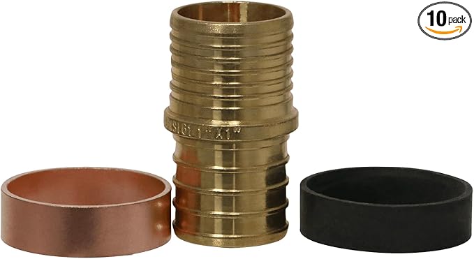 XFITTING 1 Inch Pex x 1 Inch PB (polybutylene) Slicing coupling with ring, Repair Kit, 30-2-1=10XX, 10 Pieces