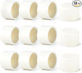 GASHER 12PCS PVC Pipe Fitting 1-1/2" PVC Pipe End Cap Plug Adapter, Furniture Grade Pipe Plug Socket Fittings, For Home or Industrial