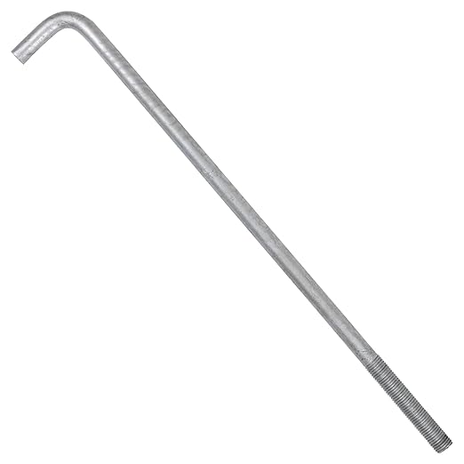 1"-8 x 30" L-Bolt Concrete Anchor Bolt - Hot Dip Galvanized by Conquest Fasteners