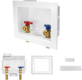 30-PACK GUOFIS Washing Machine Outlet Box, PEX Laundry Washer Box with Central and Side Drain Design(1/2"MIP Sweat Connection Inlet X 3/4"MHT Outlet)(WM001-30Pack)