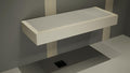 The Original Granite Bracket Floating Shower Bench Kit with Concrete Mesh Board (14x24) Shower Bench,Bench Seat, DIY Shower Benches,Bathroom Décor, Space Efficiency,1 Count