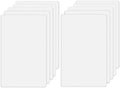 Screwless Blank Wall Plates 1-Gang Blank Switch Outlet Electrical Cover Plate Unbreakable Thermoplastic Faceplate for Decorative Receptacle Outlet Switch, White (10 Pack)