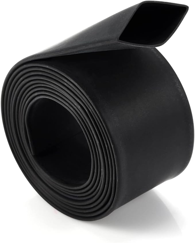 Chanzon 3:1 Ratio 1" (25.4mm) Heat Shrink Tubing - Marine Grade Waterproof Adhesive Lined - 4Ft Roll (1.22M Total Length) Black Polyolefin Sleeving Wrap Shrinking 3 to 1 Ratio 1pcs