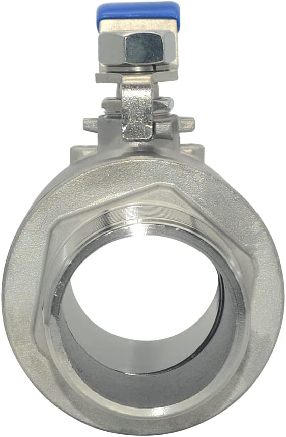 1Pcs Full Port Ball Valve 2'' - Heavy Duty Male NPT (MNPT) X Female NPT (FNPT) Thread with Long Handle Switch,Stainless Steel 304 for Water, Oil, and Gas,1000WOG