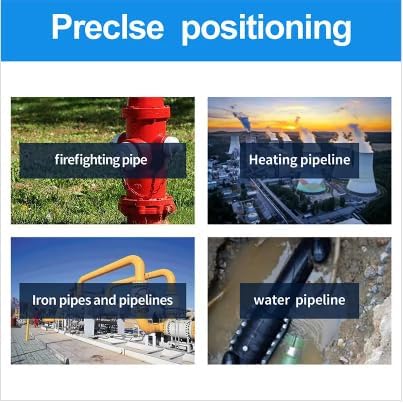 PQWT L5000 Underground Water Leak Detectors Indoor Outdoor Wall Water Pipe Detector Machine Multi Sensor Acoustic Pipeline Leakage Detection Kit Noise Reduction Headphone Smart Touchscreen Carry Case