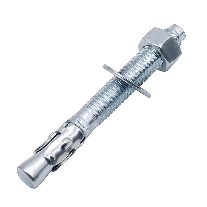 1/2" x 4-1/4" Wedge Anchor, for Cement and Concrete only, zinc-Plated Carbon Steel Screws and lag Bolts （20pcs