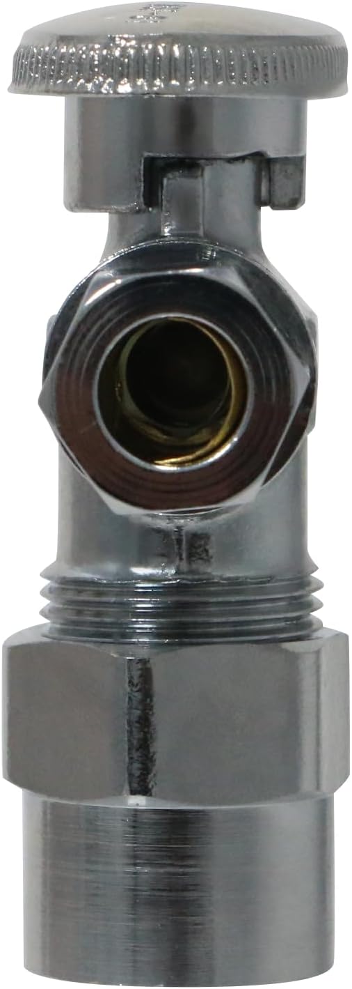XFITTING 1/2 Inch CPVC x 3/8 OD Compression Angle Valve, 3-3-3=2XX, 2 Pieces