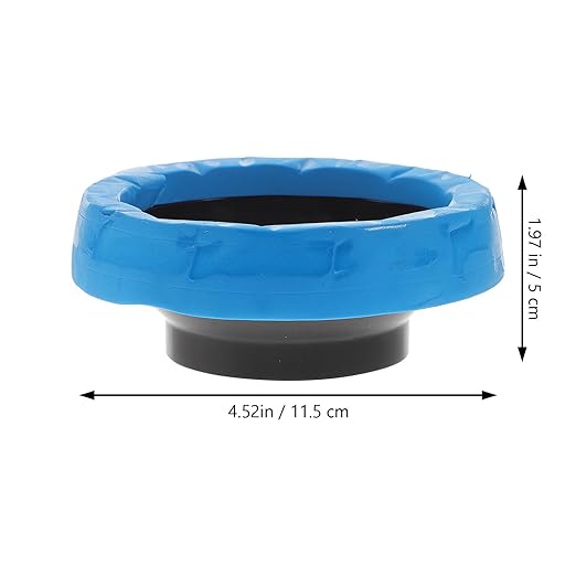 2pcs Toilet Wax Ring Replacement Seal Gasket Kit with Premium Rubber and Toilet Flange Accessory for Home and Office Anti-Aging Bowl Seal