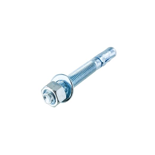 Conquest 3/4" x 6-1/4" Zinc Wedge Anchors (Box of 10) – High Performance Concrete Anchors – Rust Resistant Zinc Plating for Dry Interior Environments – Heavy Duty Fastener for Concrete